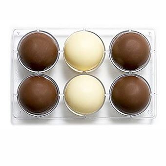 Picture of HEMISPHERE CHOCOLATE MOULD POLYCARBONATE 75MM